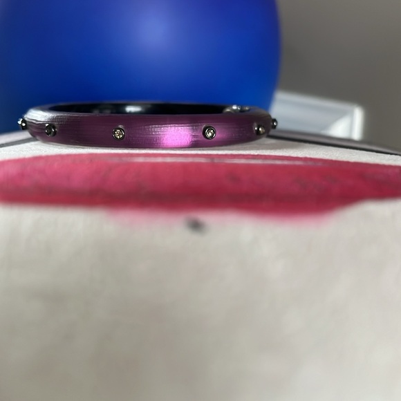 ALEXIS BITTAR PURPLE BRACELET W/RHINESTONES - Picture 6 of 15